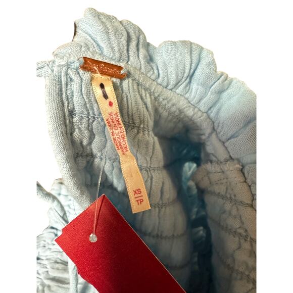 Free People Baby Blue Top Size XS NWT - Picture 5 of 5